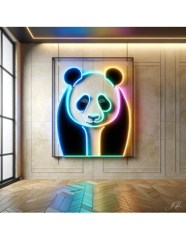 „Riesiger Panda“ – LED-Leuchtreklame destockage