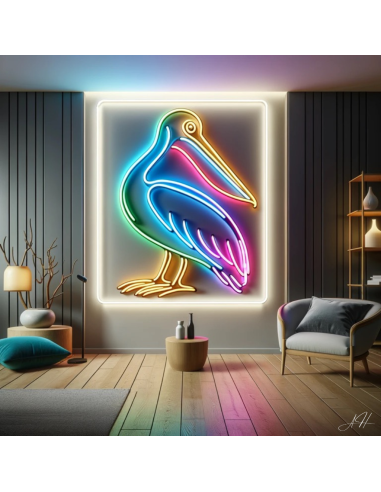 'Elegant Pelican Neon' - LED neon sign la chaussure