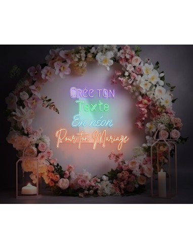 Personalized neon for Wedding livraison gratuite